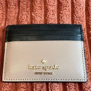 Kate Spade Black and Tan Card Holder